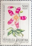 Stamps Argentina -  Intercambio m1b 0,20 usd 500 pesos 1982