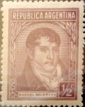 Stamps Argentina -  Intercambio 0,25 usd  1/2 cents. 1935