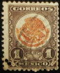 Stamps Mexico -  Escudo Nacional Mexicano