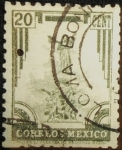 Stamps Mexico -  Monumento Independencia Ciudad de Puebla