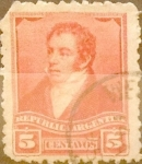 Stamps Argentina -  Intercambio 0,30 usd 5 céntimos 1892