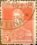 Stamps Argentina -  Intercambio 0,25 usd 5 céntimos 1923