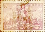 Sellos de America - Argentina -  Intercambio 0,20 usd 5 cents. 1946