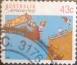 Stamps Australia -  Intercambio 0,20 usd 43 cents.1990