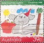 Stamps Australia -  Intercambio 0,50 usd 39 cents.1988