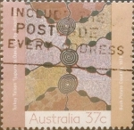 Stamps Australia -  Intercambio 0,50 usd 37 cents.1988