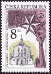 Stamps : Europe : Czech_Republic :  CHEQUIA - Kutná Hora: centro histórico de la ciudad,iglesia de Santa Bárbara y catedral de Nuestra S