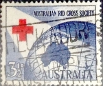 Sellos de Oceania - Australia -  Intercambio 0,20 usd 3,5 pence  1954