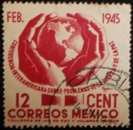 Stamps Mexico -  Manos con el Globo Terraqueo