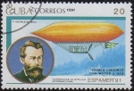 Stamps America - Cuba -  Primer dirigible con Motor a Gas- P. HAENLEIN 1872