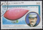 Stamps Cuba -  Primer dirigible con motor de Gasolina- H. WÖLFERT- 1896