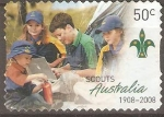 Stamps Australia -  CENTENARIO  DEL  MOVIMIENTO  SCOUTS