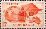 Stamps : Oceania : Australia :  Intercambio 0,20 usd 5 pence 1963