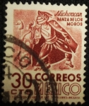 Stamps : America : Mexico :  Danza Tarasca de los Moros, Edo. Michoacán