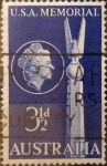 Stamps Australia -  Intercambio 0,20 usd 3,5 pence 1955