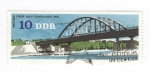 Stamps Germany -  Puente sobre el lago Templin