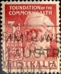 Stamps Australia -  Intercambio 0,20 usd 3 pence 1951