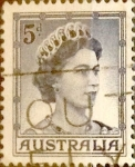 Stamps Australia -  Intercambio 0,20 usd 5 pence 1959