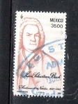 Stamps Mexico -  Tricentenario del nacimiento de J.S. Bach