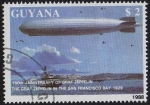 Sellos de America - Guyana -  150º Aniversario del Graf Zeppelin