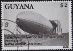 Sellos del Mundo : America : Guyana : 150º Aniversario del Graf Zeppelin