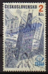 Stamps : Europe : Czechoslovakia :  CHECOSLOVAQUIA 1976 SCOTT C85 SELLO PRAGA 1978 TORRE DE LA POLVORA Y HELICOPTERO Michel 2326