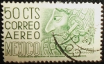 Stamps Mexico -  Bajo Relieve de una Estela, Ruinas de Bonampak, Edo. Chiapas