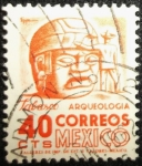 Stamps Mexico -  Cabeza Olmeca, La Venta, Edo. Tabasco