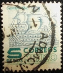 Stamps Mexico -  Galeón Pirata del Siglo CVI, Edo. Campeche