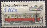 Sellos del Mundo : Europa : Checoslovaquia : CHECOSLOVAQUIA 1986 Scott 2629 Sello Ferrocarriles Trenes Locomotora M152.0 Michel 2884