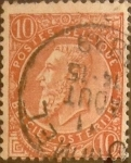 Stamps Belgium -  Intercambio 0,30 usd 10 cents. 1893