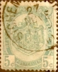 Sellos de Europa - B�lgica -  Intercambio 0,60 usd 5 cents. 1907