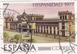 Stamps Spain -  Hispanidad-77 Palacio nacional de Guatemala (17)