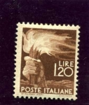 Stamps Italy -  Serie Corriente. Antorcha