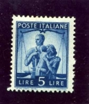 Stamps Italy -  Serie Corriente. Familia y justicia