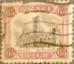 Stamps Belgium -  Intercambio 0,20 usd 65 cents. 1920