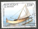 Stamps Benin -  Nave de vela canot polinesio