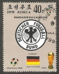 Sellos de Asia - Corea del norte -  2139 - Alemania campeón de fútbol en el mundial de Italia 90