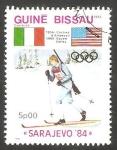 Sellos de Africa - Guinea Bissau -  Olimpiadas de invierno Sarajevo 84
