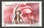 Stamps Romania -  Gavroche, personaje de Los Miserables en la novela de Victor Hugo
