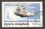 Stamps Romania -  Helicóptero
