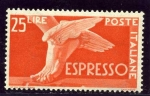 Stamps Italy -  Pie con alas