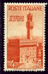 Stamps Italy -  Proclamacion de la Republica. Palacio de la Señoría