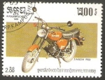 Stamps Cambodia -  Kampuchea - Centº de la motocicleta, Simson de 1983