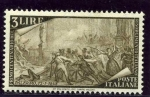 Sellos de Europa - Italia -  Centenario del Resurgimiento. Batalla de Palermo