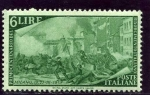 Stamps Italy -  Centenario del Resurgimiento. Batalla de Milan