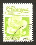 Stamps Nicaragua -  1248 - Flor cochlospermun spec