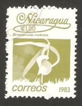 Stamps Nicaragua -  1254 - flor brassavola nodosa