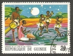 Sellos del Mundo : Africa : Guinea :   357 - La leyenda de la Luna y las Estrellas, cuento
