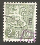 Stamps : Europe : Finland :  409 - León rampante